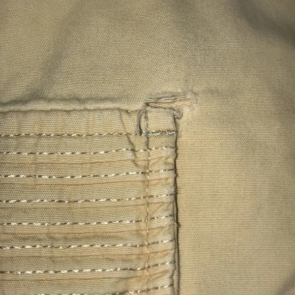 Allison Brittney Capri y2k cargo pants 100% cotton tiny flaw size 10 - Picture 9 of 9